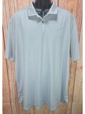 Nike Golf Dri-Fit ADV Tour Mens Standard Fit Gray Polo XXL